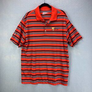 Nike Golf‎ Polo Shirt Mens Large Red Dri Fit Tour Performance Presidents Cup